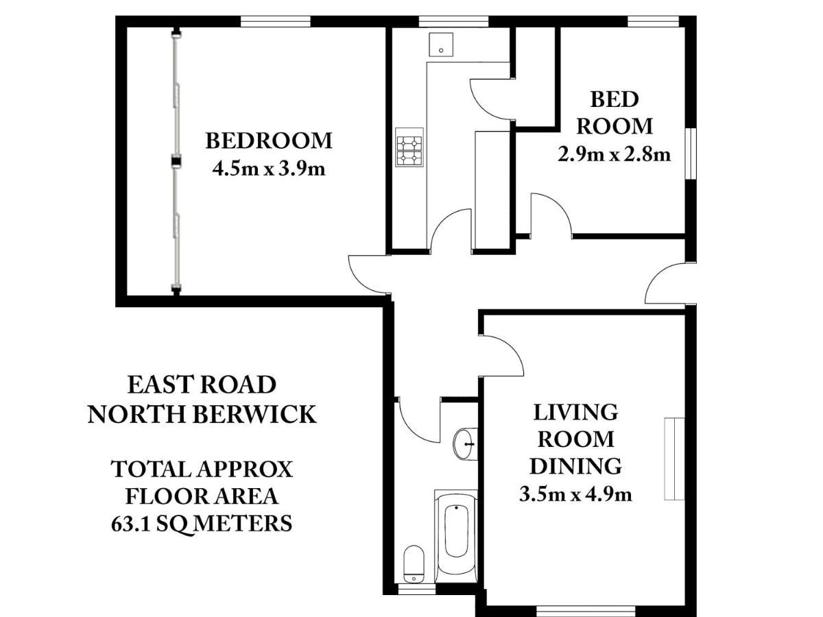 East Road Apartment North Berwick Exteriör bild